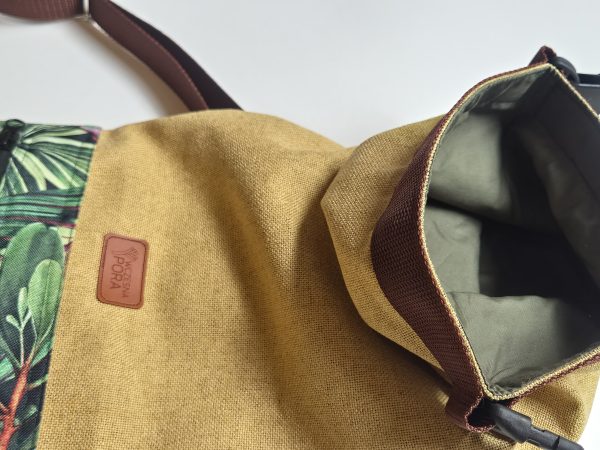 Pokrowiec na matę do ćwiczeń - PoNichToSpływa - Musztarda i liście - obrazek 4