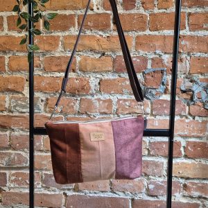 Mała torebka – Brąz, róż i bordo